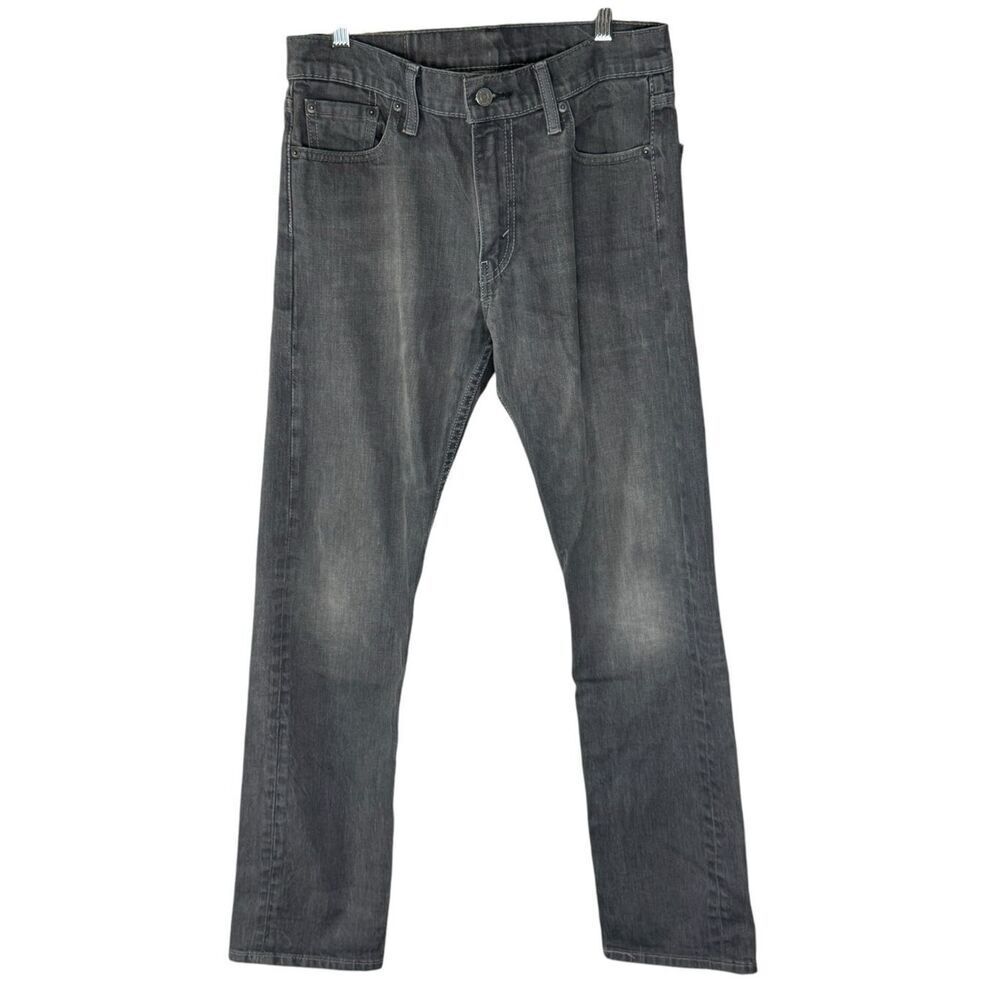 Men's Gray Straight-Leg Jeans